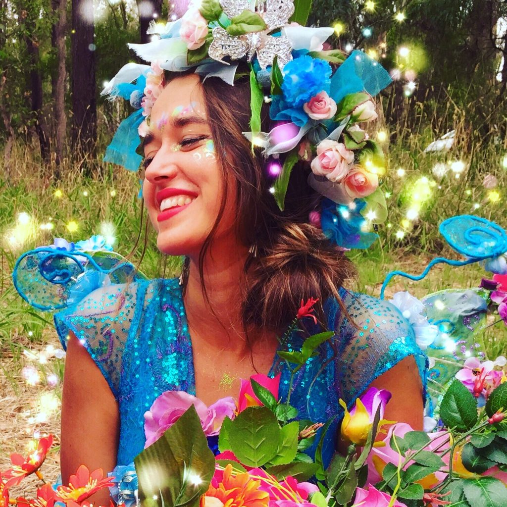 Made with Repix (http://repix.it) A woman in a fairy garment.